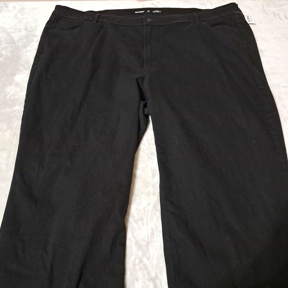 Old Navy Wow High Rise Womens Wide Leg Black Jeans Size 26 Short Denim New - Picture 5 of 15